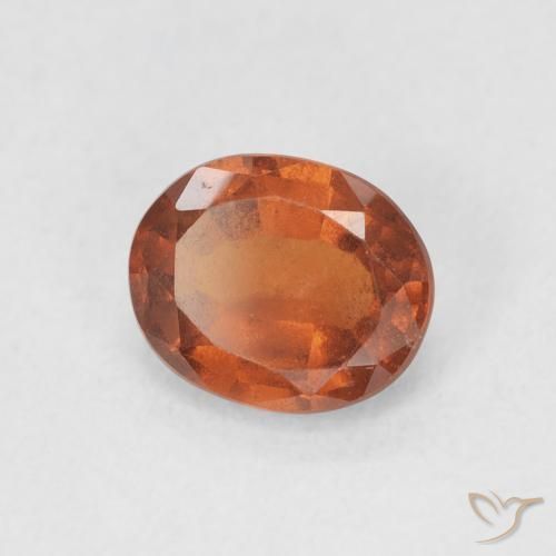 granada hessonita Laranja Profundo Natural 1.56ct, oval, VS-SI