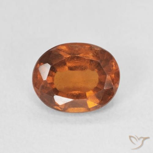 1.13ct Natural Laranja Profundo granada hessonita, oval, VVS-VS