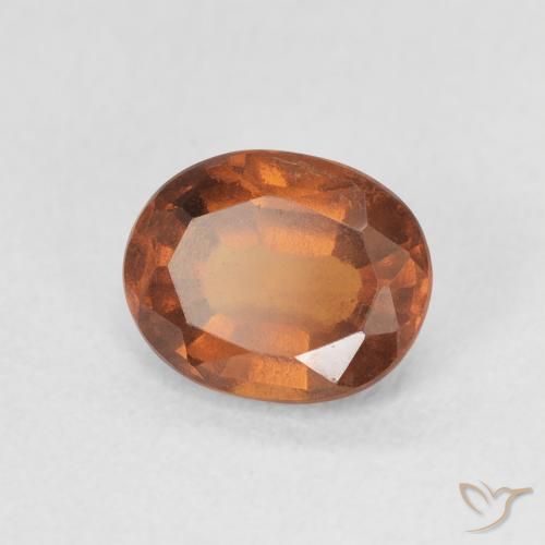 granada hessonita Laranja Profundo Natural 1.13ct, oval, VVS-VS