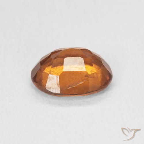 granada hessonita Laranja Profundo Natural 1.13ct, oval, VVS-VS