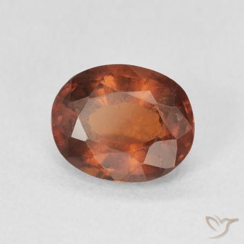 granada hessonita Medium Dark-Orange Natural 1.32ct, oval, VS-SI