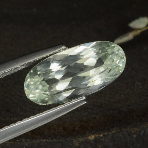 Hidenita Verde-Cinzento Médio Natural 3.76ct, Corte Oval, VS