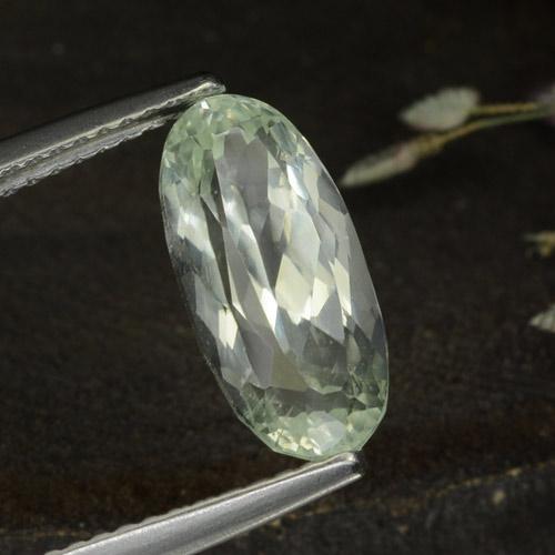 Hidenita Verde-Cinzento Médio Natural 3.76ct, Corte Oval, VS