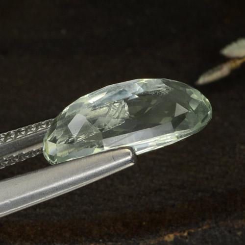 Hidenita Verde-Cinzento Médio Natural 3.76ct, Corte Oval, VS