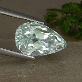 Hidenita Luz verde Natural 5.52ct, Formato de pêra, VS