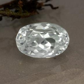 Hidenita branco esverdeado Natural 5.52ct, Corte Oval, VVS-VS
