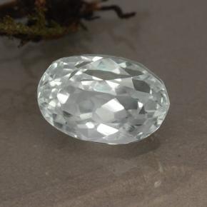 Hidenita branco esverdeado Natural 5.52ct, Corte Oval, VVS-VS
