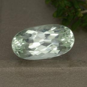Hidenita Branco Esverdeado Claro Natural 4.59ct, Corte Oval, VVS-VS