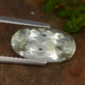 Hidenita Branco esverdeado pálido Natural 2.84ct, Corte Oval, VVS-VS