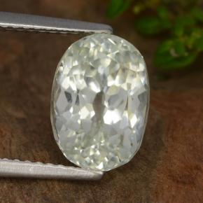 Hidenita Verde acinzentado Natural 4.44ct, Corte Oval, VVS-VS