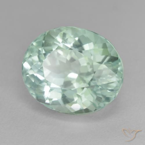 Hidenita Azul verde Natural 16.49ct, oval, VS-SI