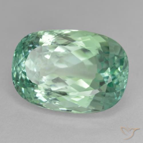 Hidenita Verde azulado Natural 23.63ct, Almofada, VS-SI