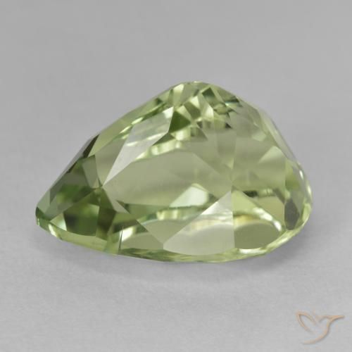 Hidenita Verde médio Natural 13.80ct, Formato de pêra, VS-SI