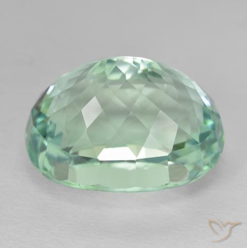 Hidenita Azul claro verde Natural 30.58ct, oval, VVS-VS