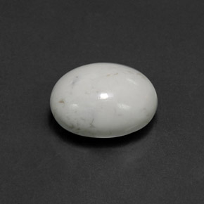 Howlita branco natural 2,94ct, corte oval, opaco
