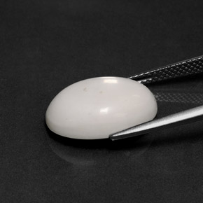 Howlita branco natural 8,21ct, corte oval, opaco
