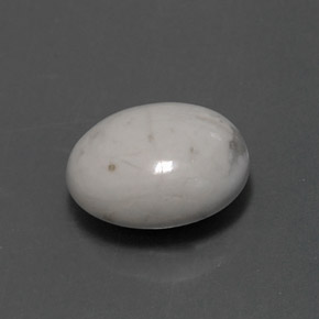 Howlita branco natural 2,32ct, corte oval, opaco