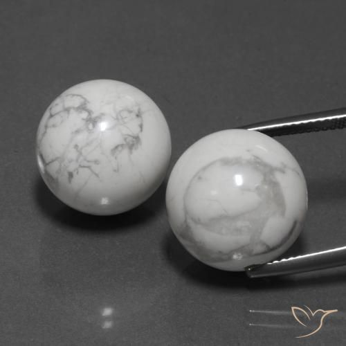 46.04ctw Natural Branco acinzentado Howlita, Esfera / Bola, Opaco