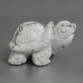 Howlita Branco acinzentado Natural 368.10ct, Forma extravagante, Opaco