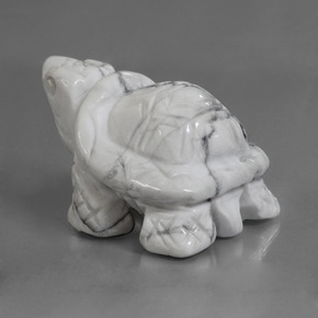 Howlita Branco acinzentado Natural 368.10ct, Forma extravagante, Opaco