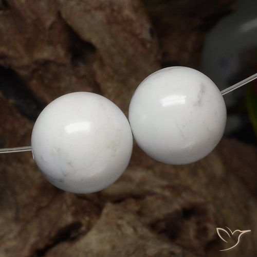 29.40ctw Natural Branco acinzentado Howlita, Esfera / Bola, Opaco