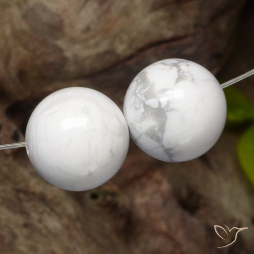 30.41ctw Natural Branco acinzentado Howlita, Esfera / Bola, Opaco