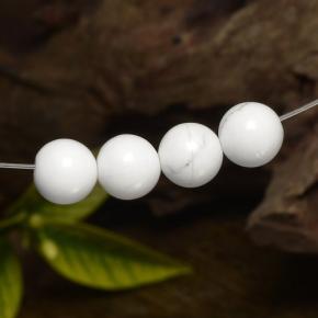 Pedras preciosas de Howlita Branco multicor natural de 14,65 ct, Esfera / Bola, Opaco