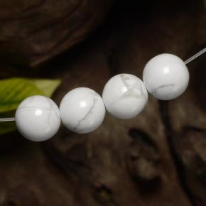 Pedras preciosas de Howlita Branco multicor natural de 18.78 ct, Esfera / Bola, Opaco