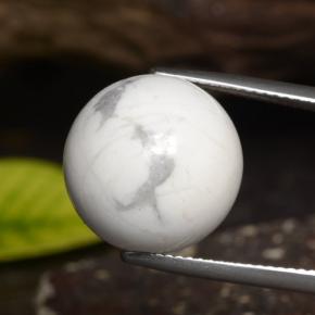 Howlita Branco multicor Natural 23,14ct, Esfera / Bola, Opaco