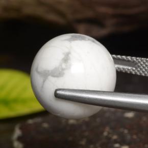 Howlita Branco multicor Natural 23,14ct, Esfera / Bola, Opaco