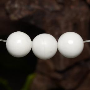 Pedras preciosas de howlita branco natural de 14,13 ct, esfera / bola, opaco