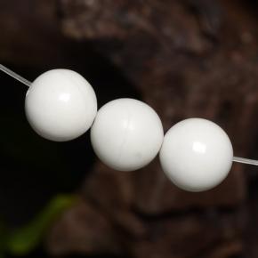 Pedras preciosas de howlita branco natural de 14,13 ct, esfera / bola, opaco