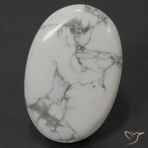62.07ct Natural Branco acinzentado Howlita, oval, Opaco