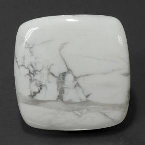 Howlita branco natural 78,87ct, almofada cortada, opaco