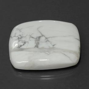 Howlita branco natural 78,87ct, almofada cortada, opaco