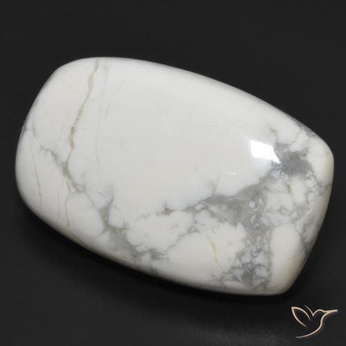 Howlita Branco acinzentado Natural 22.43ct, Almofada, Opaco