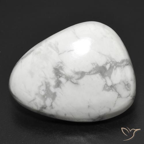 Howlita Branco acinzentado Natural 20.73ct, Chique, Opaco
