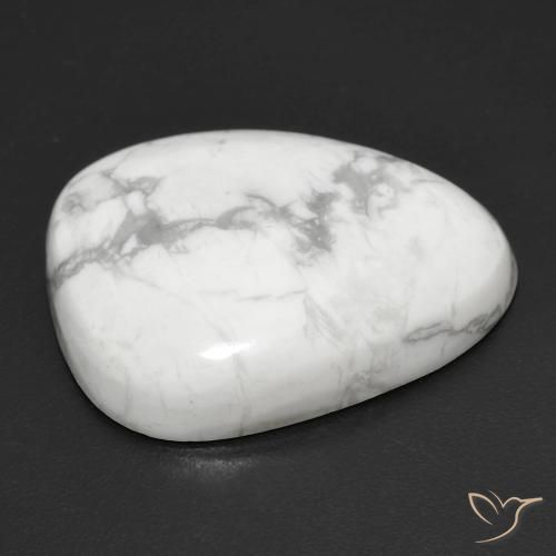 Howlita Branco acinzentado Natural 20.73ct, Chique, Opaco