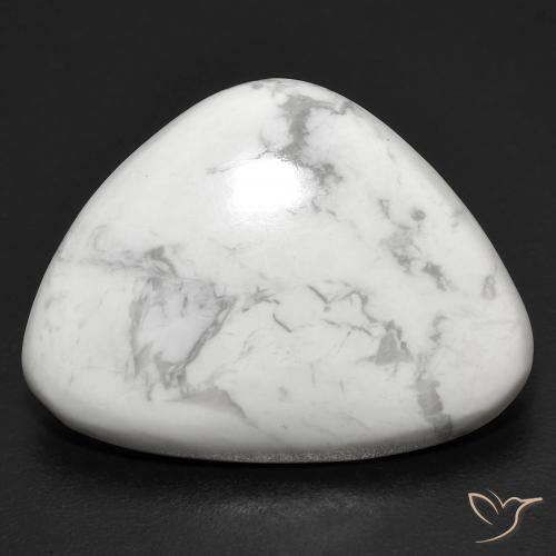 Howlita Branco acinzentado Natural 21.52ct, Chique, Opaco