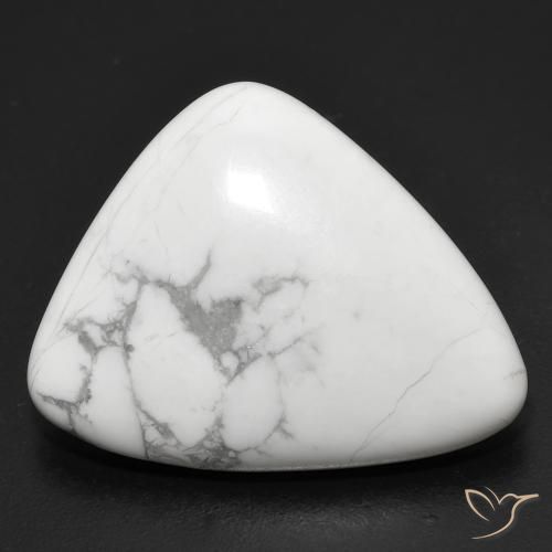 17.01ct Natural Branco acinzentado Howlita, Chique, Opaco