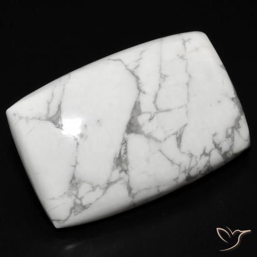 Howlita Branco acinzentado Natural 26.78ct, Almofada, Opaco