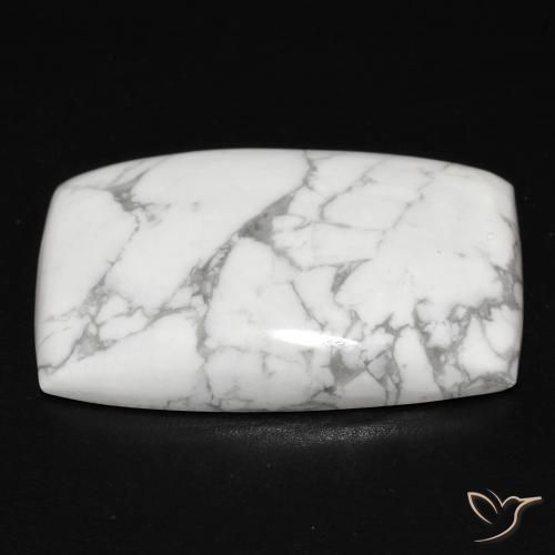 Howlita Branco acinzentado Natural 26.78ct, Almofada, Opaco