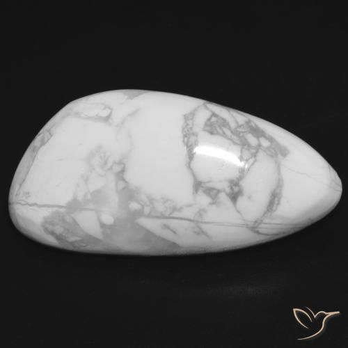 19.50ct Natural Branco acinzentado Howlita, Chique, Opaco