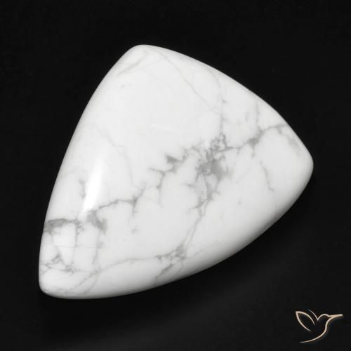 Howlita Branco acinzentado Natural 23.73ct, Chique, Opaco