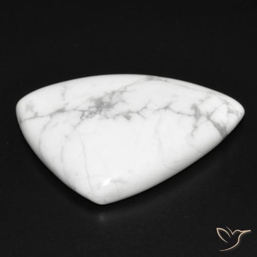 Howlita Branco acinzentado Natural 23.73ct, Chique, Opaco