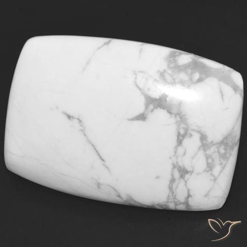 Howlita Branco acinzentado Natural 23.16ct, Almofada, Opaco