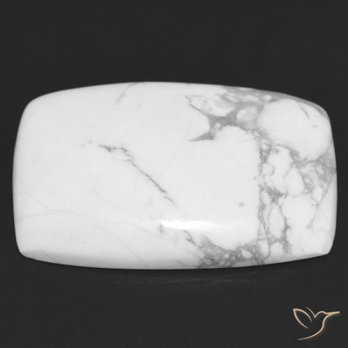 Howlita Branco acinzentado Natural 23.16ct, Almofada, Opaco