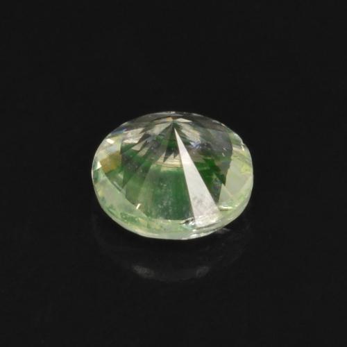 Opala Hialita Luz verde Natural 0.09ct, Corte Redondo, Transparente
