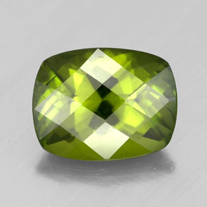 Idocrásio verde natural 2,45ct, almofada cortada, VS