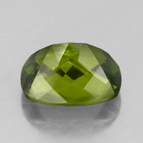 Idocrásio verde natural 2,45ct, almofada cortada, VS